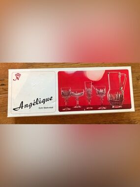 Angelique 5.5" Claret Wine Glasses by Nachtmann, NIB, Vintage